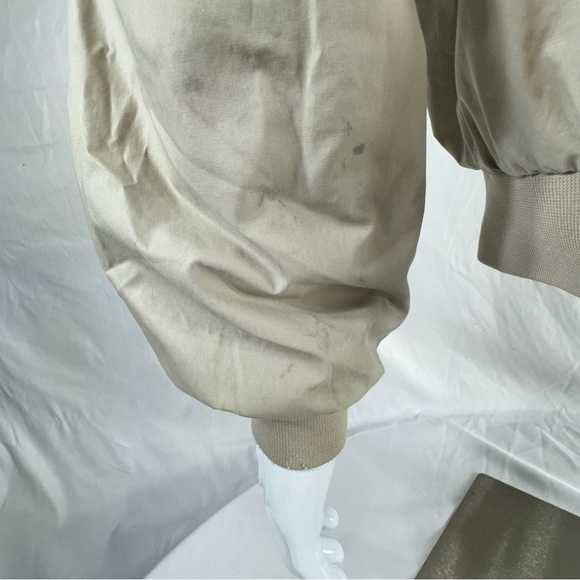 Members Only Men’s 80’s Vintage Worn Condition Beige Windbreaker Zipper Jacket - Picture 7 of 13